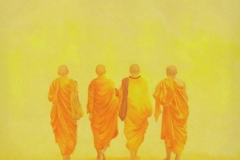 Four monks together