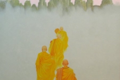 Monks travelling together